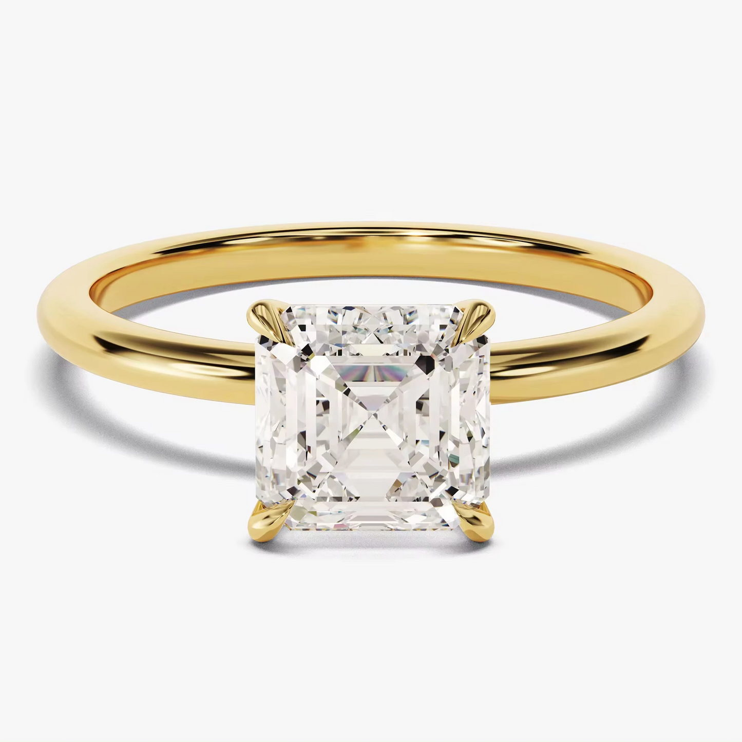 Verlobungsring mit Asscher Diamant